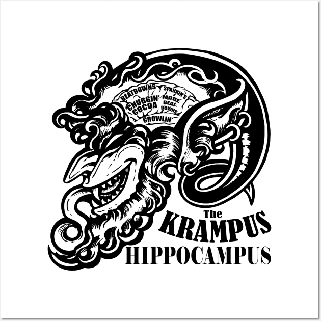 The Krampus Brain - Krampus Hippocampus Wall Art by Nat Ewert Art